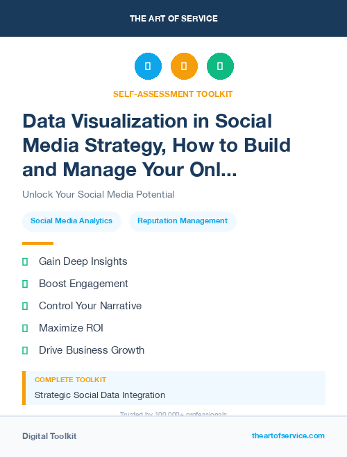 Data Visualization in Social Media Strategy, How to Build and Manage Your Online Presence and Reputation