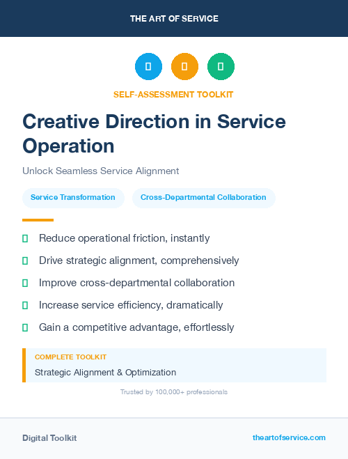 Creative Direction in Service Operation