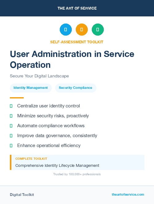 User Administration in Service Operation