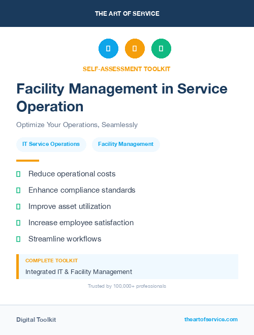 Facility Management in Service Operation