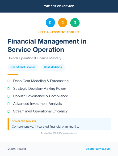 Financial Management in Service Operation