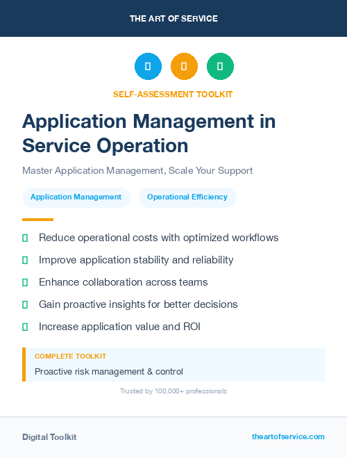 Application Management in Service Operation