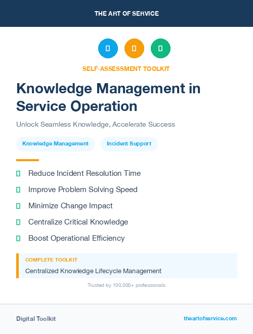 Knowledge Management in Service Operation