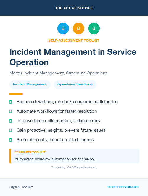 Incident Management in Service Operation