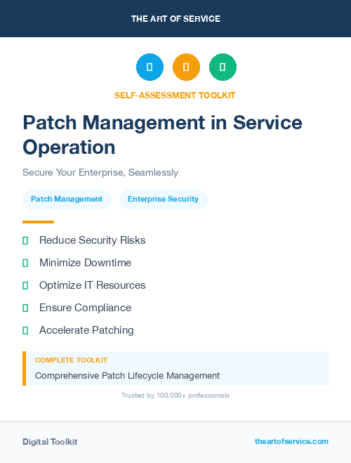 Patch Management in Service Operation