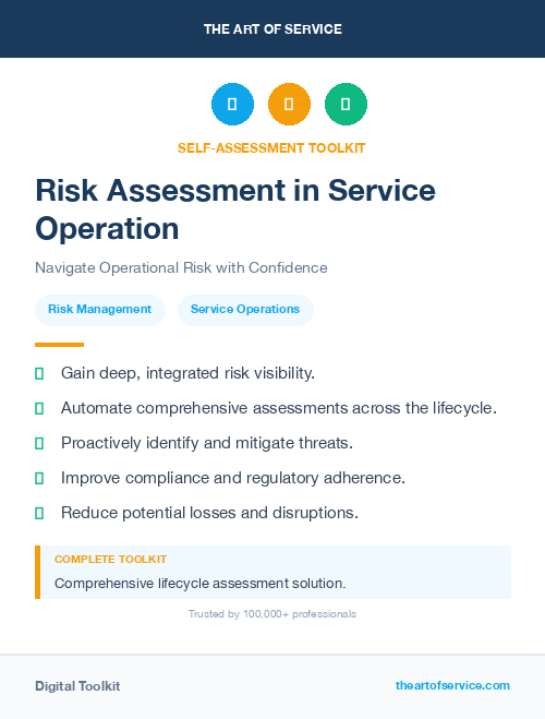 Risk Assessment in Service Operation