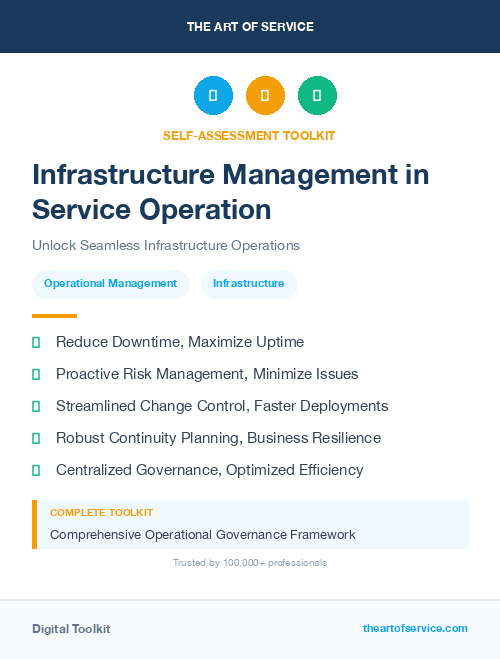 Infrastructure Management in Service Operation