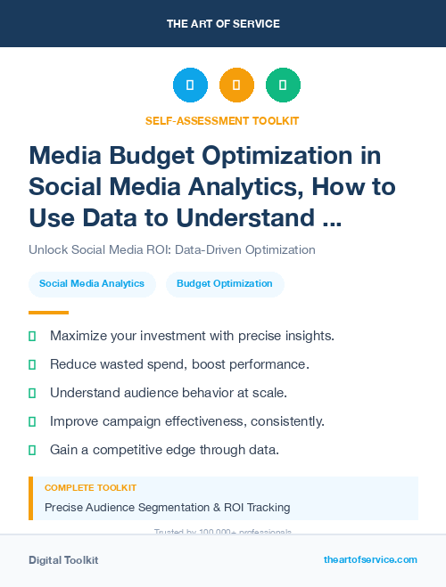 Media Budget Optimization in Social Media Analytics, How to Use Data to Understand and Improve Your Social Media Performance