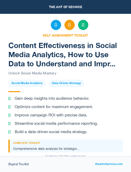 Content Effectiveness in Social Media Analytics, How to Use Data to Understand and Improve Your Social Media Performance