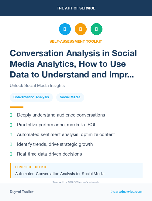Conversation Analysis in Social Media Analytics, How to Use Data to Understand and Improve Your Social Media Performance