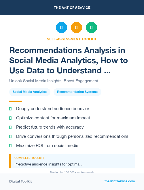 Recommendations Analysis in Social Media Analytics, How to Use Data to Understand and Improve Your Social Media Performance
