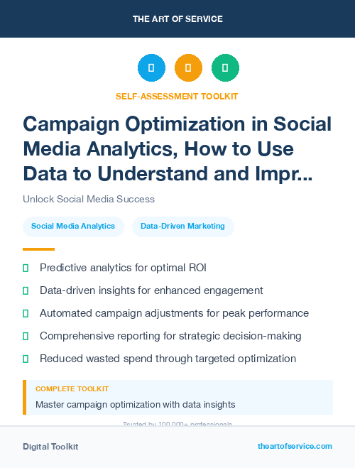 Campaign Optimization in Social Media Analytics, How to Use Data to Understand and Improve Your Social Media Performance
