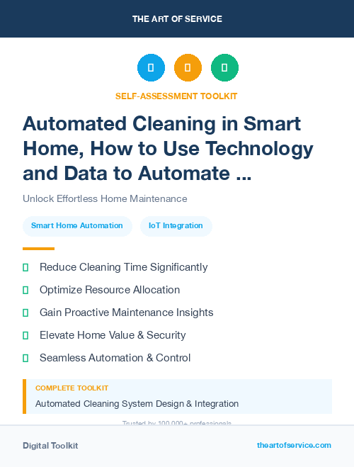 Automated Cleaning in Smart Home, How to Use Technology and Data to Automate and Control Your Home