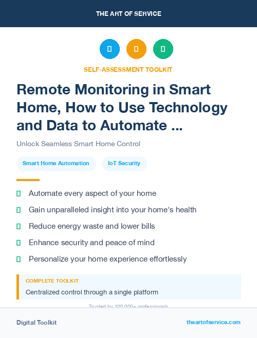 Remote Monitoring in Smart Home, How to Use Technology and Data to Automate and Control Your Home