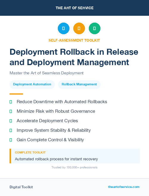 Deployment Rollback in Release and Deployment Management
