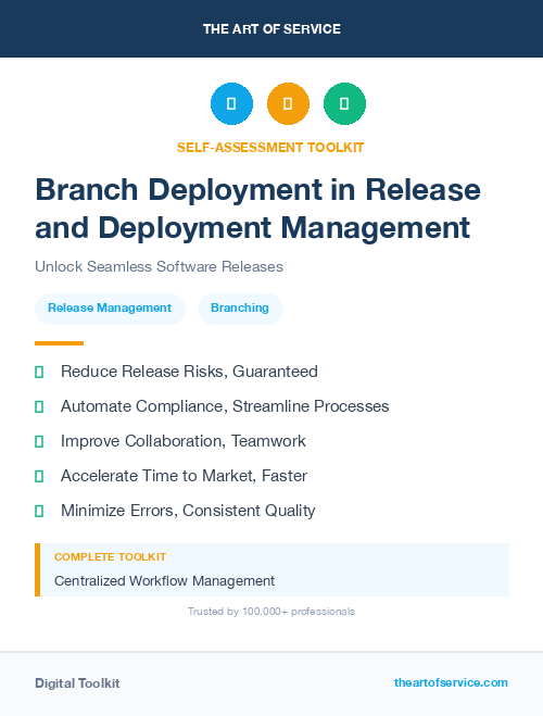Branch Deployment in Release and Deployment Management