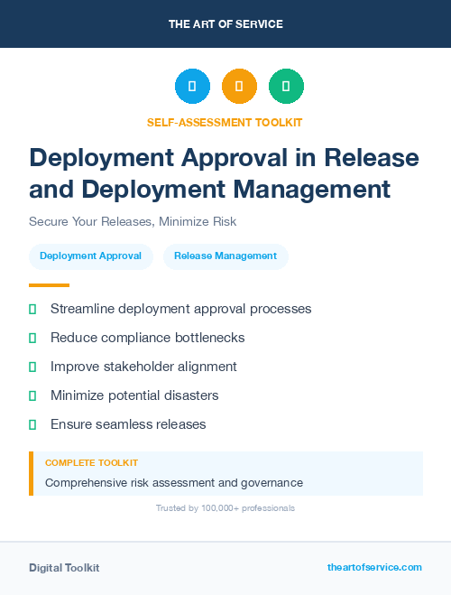 Deployment Approval in Release and Deployment Management