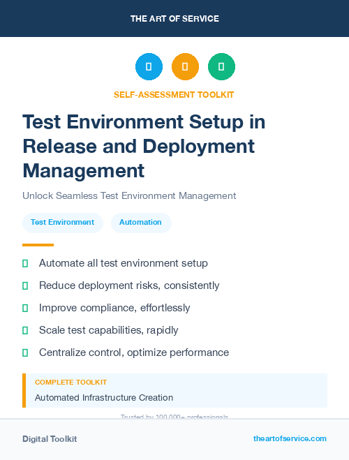 Test Environment Setup in Release and Deployment Management
