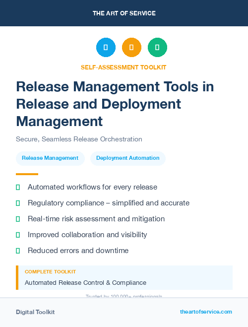 Release Management Tools in Release and Deployment Management