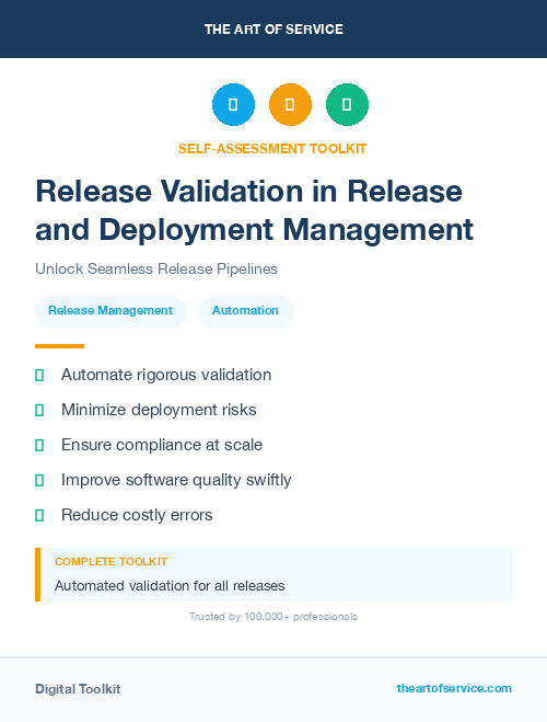 Release Validation in Release and Deployment Management