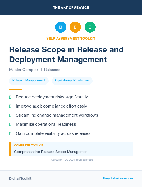Release Scope in Release and Deployment Management