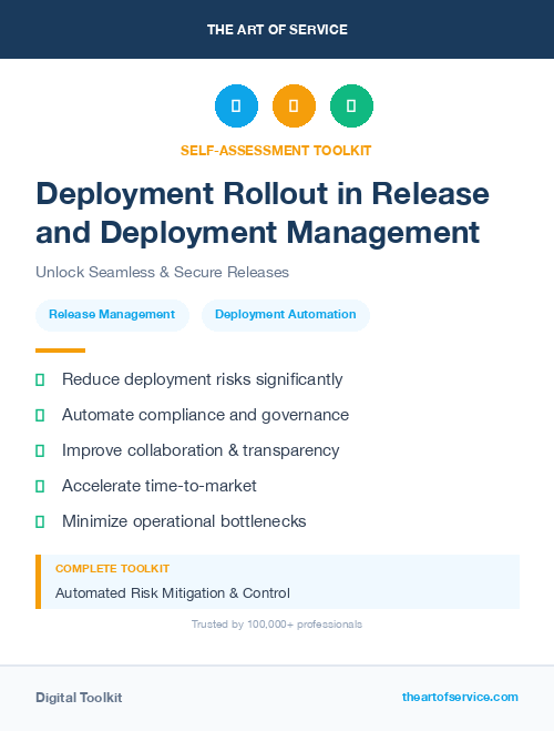 Deployment Rollout in Release and Deployment Management