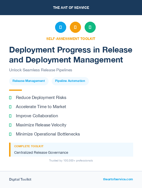 Deployment Progress in Release and Deployment Management