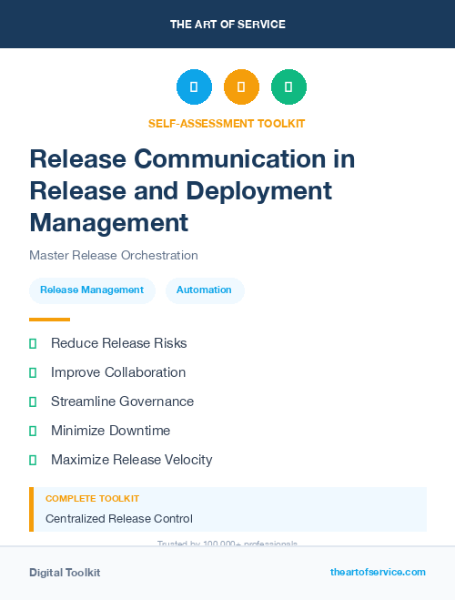 Release Communication in Release and Deployment Management
