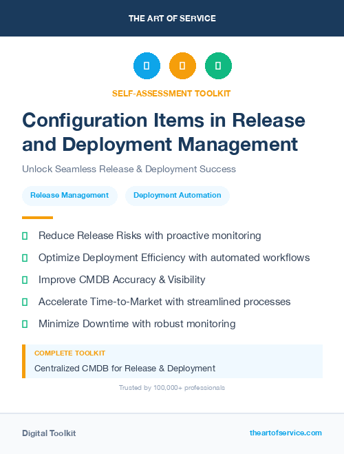 Configuration Items in Release and Deployment Management
