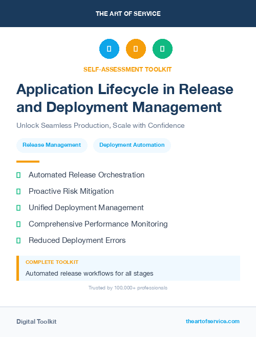 Application Lifecycle in Release and Deployment Management