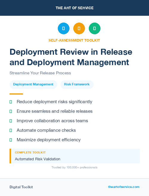 Deployment Review in Release and Deployment Management