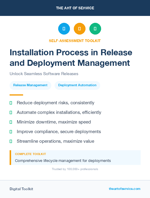 Installation Process in Release and Deployment Management