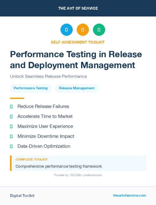 Performance Testing in Release and Deployment Management