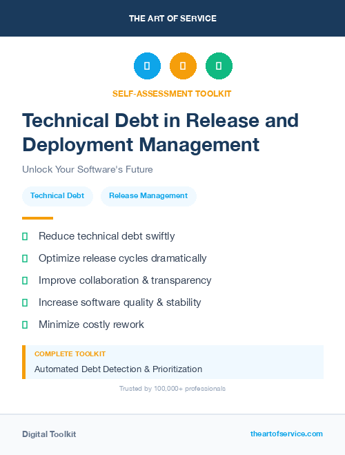 Technical Debt in Release and Deployment Management