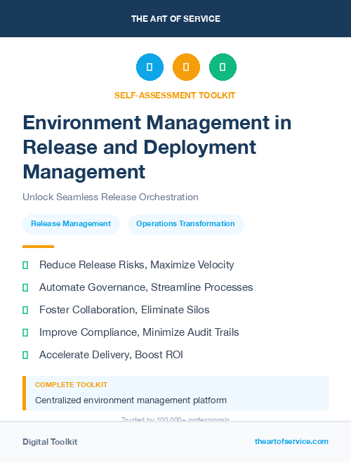 Environment Management in Release and Deployment Management