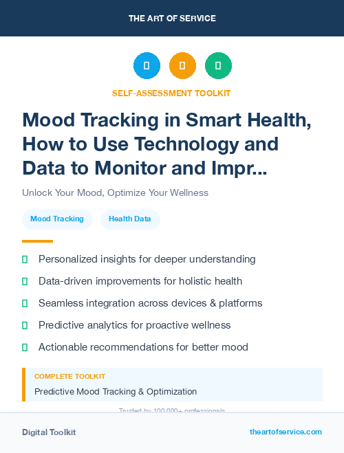 Mood Tracking in Smart Health, How to Use Technology and Data to Monitor and Improve Your Health and Wellness