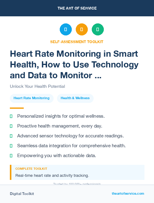 Heart Rate Monitoring in Smart Health, How to Use Technology and Data to Monitor and Improve Your Health and Wellness