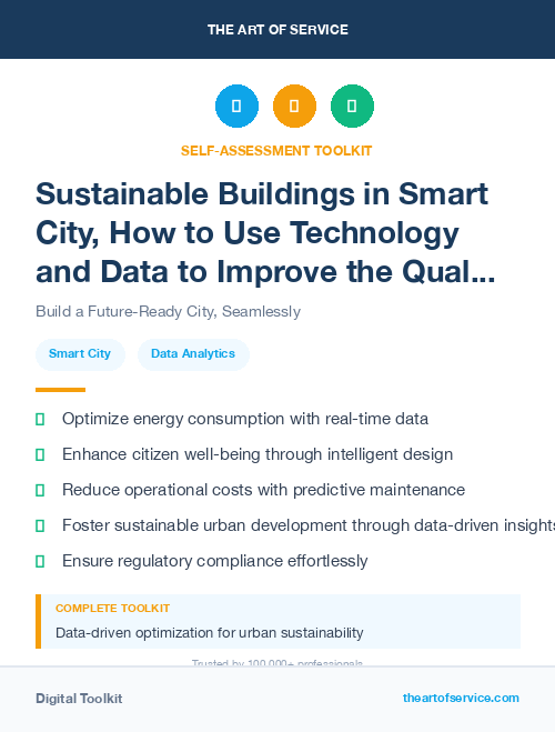 Sustainable Buildings in Smart City, How to Use Technology and Data to Improve the Quality of Life and Sustainability of Urban Areas