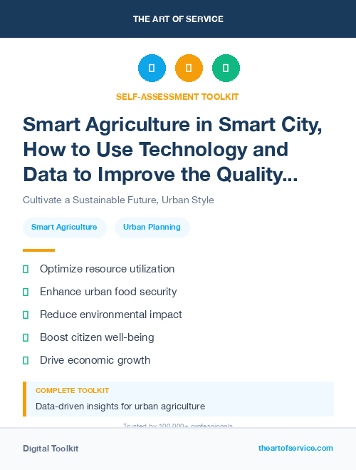 Smart Agriculture in Smart City, How to Use Technology and Data to Improve the Quality of Life and Sustainability of Urban Areas