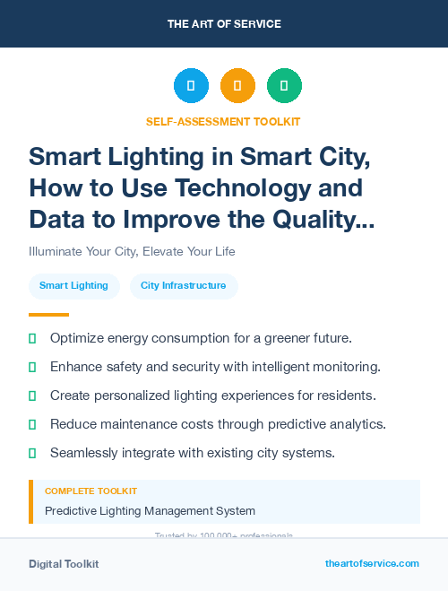 Smart Lighting in Smart City, How to Use Technology and Data to Improve the Quality of Life and Sustainability of Urban Areas