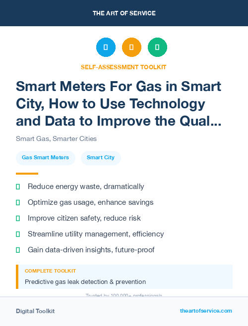 Smart Meters For Gas in Smart City, How to Use Technology and Data to Improve the Quality of Life and Sustainability of Urban Areas