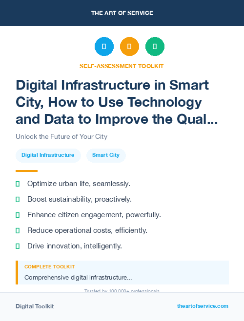 Digital Infrastructure in Smart City, How to Use Technology and Data to Improve the Quality of Life and Sustainability of Urban Areas