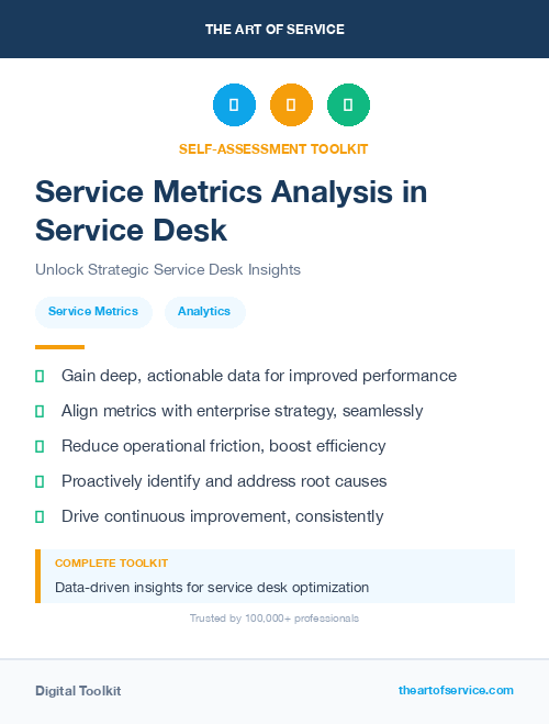 Service Metrics Analysis in Service Desk