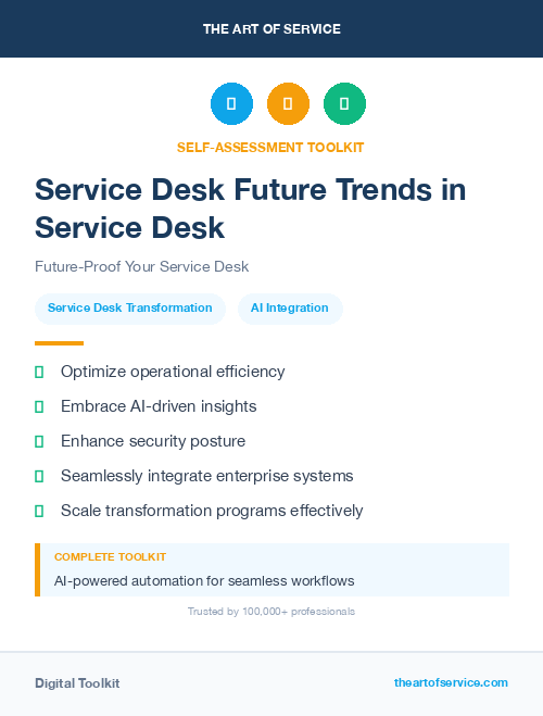 Service Desk Future Trends in Service Desk