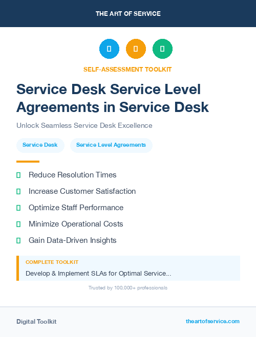 Service Desk Service Level Agreements in Service Desk