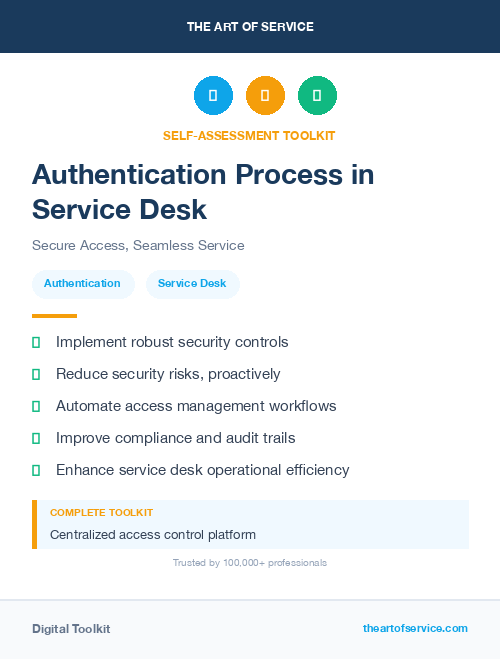 Authentication Process in Service Desk