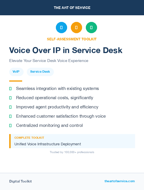 Voice Over IP in Service Desk