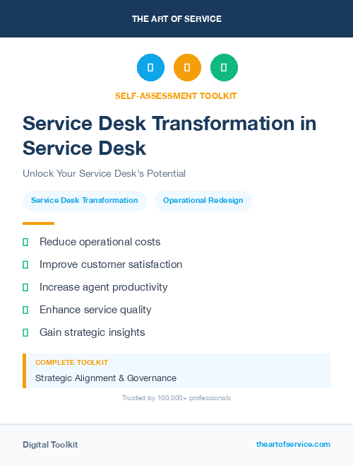 Service Desk Transformation in Service Desk