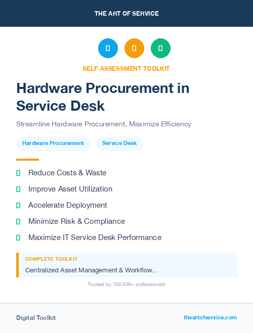 Hardware Procurement in Service Desk