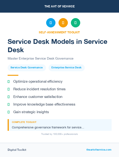 Service Desk Models in Service Desk